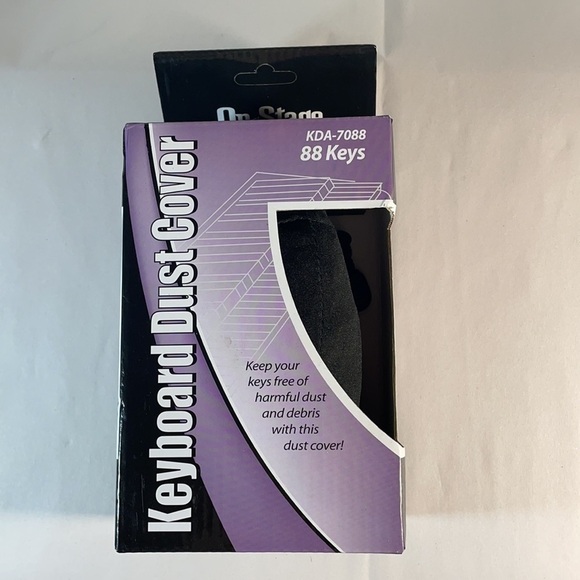 Keyboard Cover On-Stage KDA7088 88-key Keyboard Dust Cover - Black - Picture 3 of 9